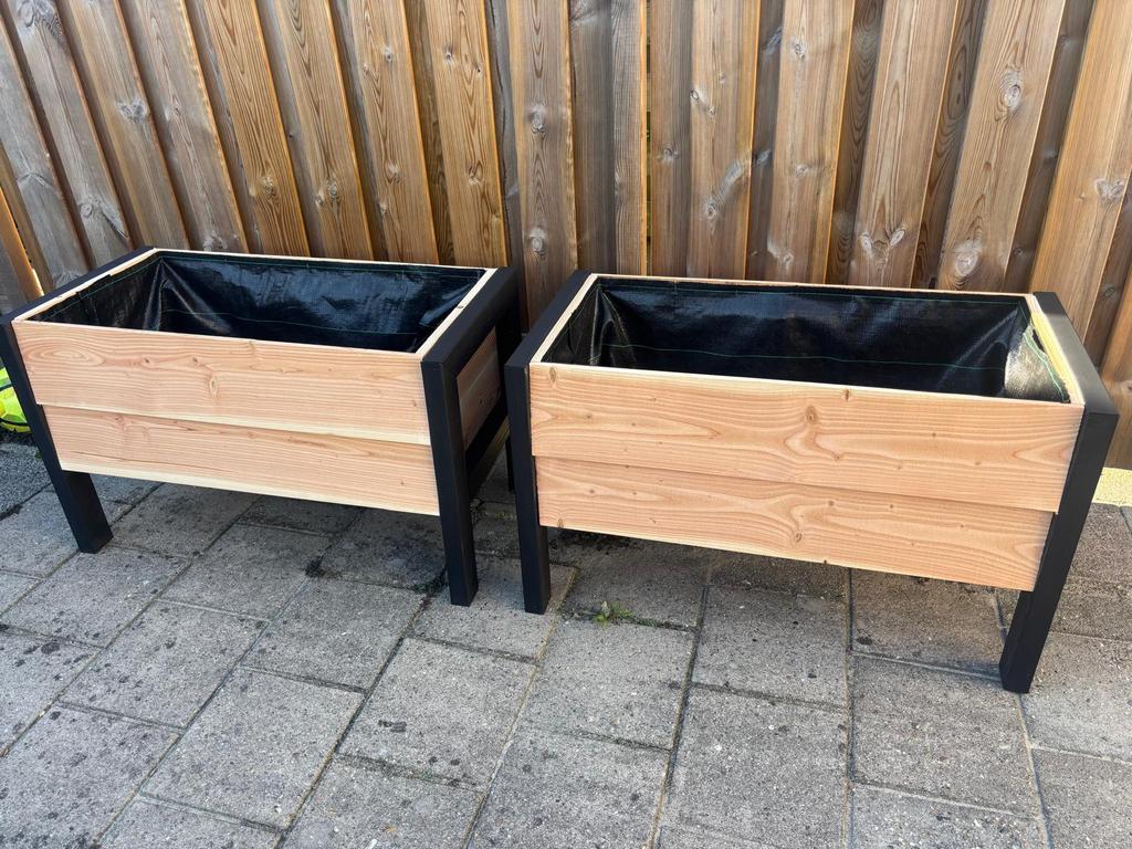 Douglas plantenbak 100x40x60 - Douglas zweeds rabat, Tuin en Terras, Bloembakken en Plantenbakken, Zo goed als nieuw, Hout, Tuin