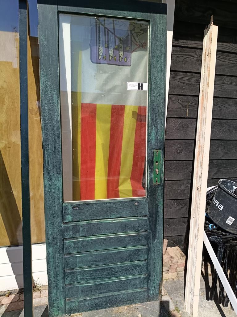 Hardhouten Buitendeur H212xB83xD4, Ophalen of Verzenden