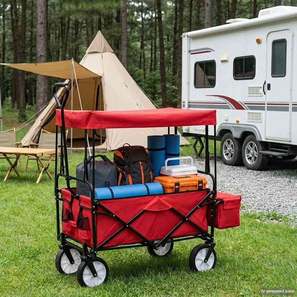 Bolderkar opvouwbaar inklapbaar rood blauw GRATIS VERZENDING, Caravans en Kamperen, Verzenden, Nieuw, Nvt, Nvt