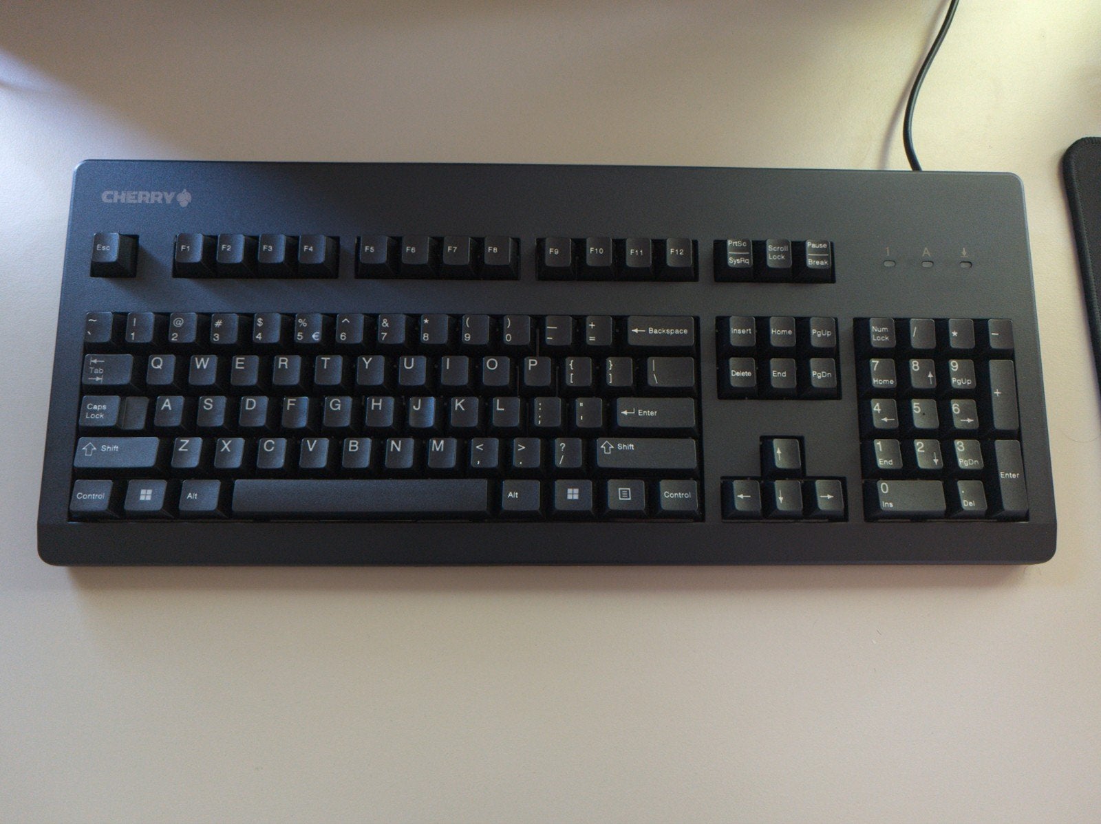 Cherry G80-3000 MX Blue Mechanisch Toetsenbord, Computers en Software, Gebruikt, Cherry, Ophalen of Verzenden, Qwerty