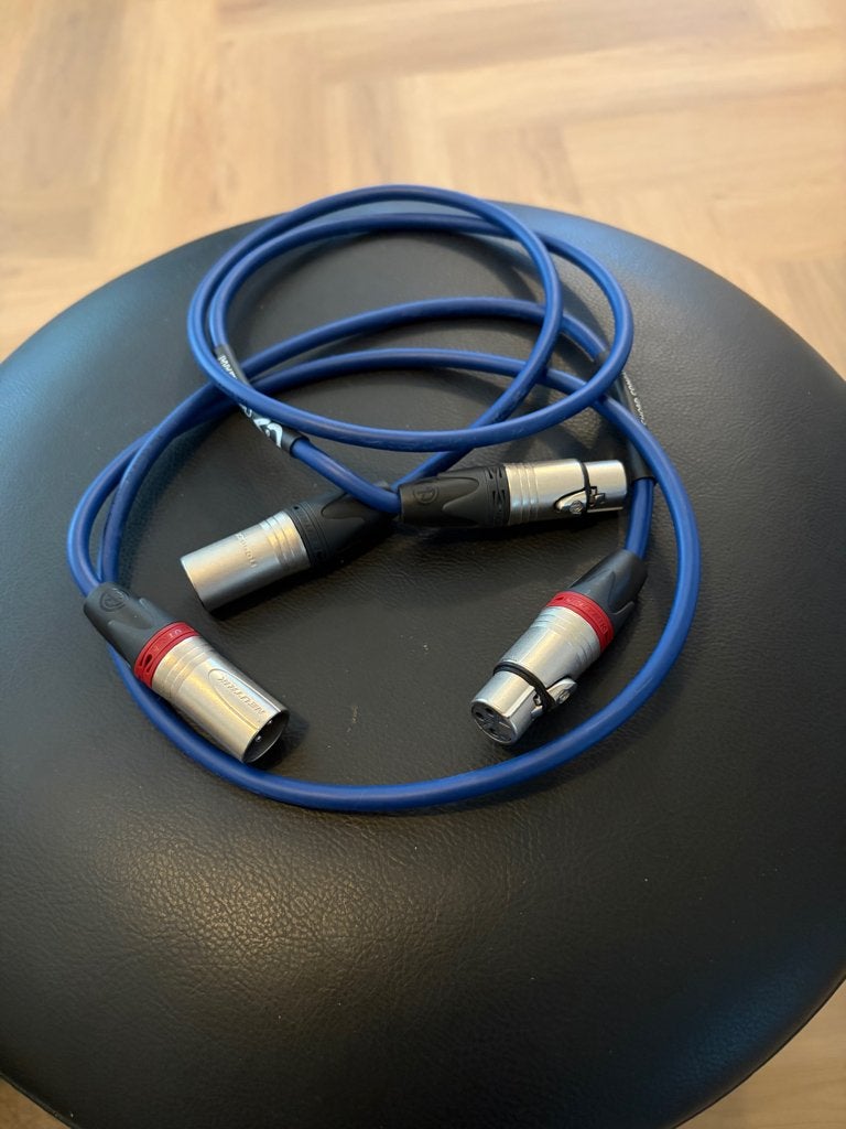 Chord Company Clearway X XLR kabel 2 stuks, Ophalen of Verzenden, Zo goed als nieuw, Minder dan 2 meter, Interlink-kabel