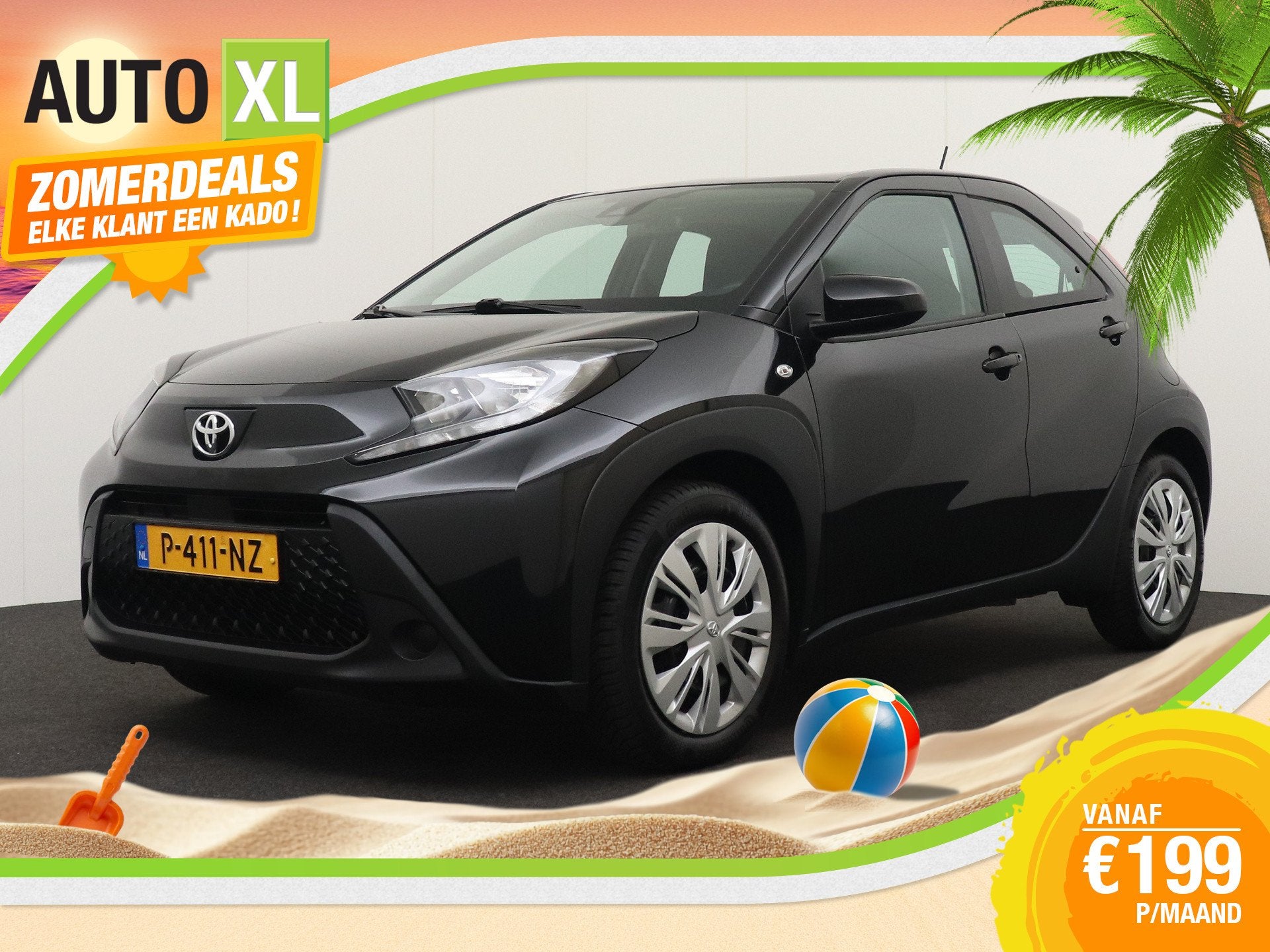 Toyota Aygo X 1.0 73 PK VVT-i MT Play Camera Carplay Adapt.C, Auto's, Toyota, Gebruikt, 920 kg, 4 stoelen, Zwart