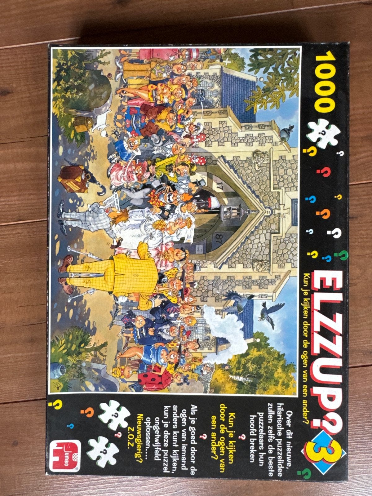 Elzzup? 1000 stukjes puzzel - Kun je kijken door de ogen van, Ophalen of Verzenden, 500 t/m 1500 stukjes, Zo goed als nieuw, Legpuzzel
