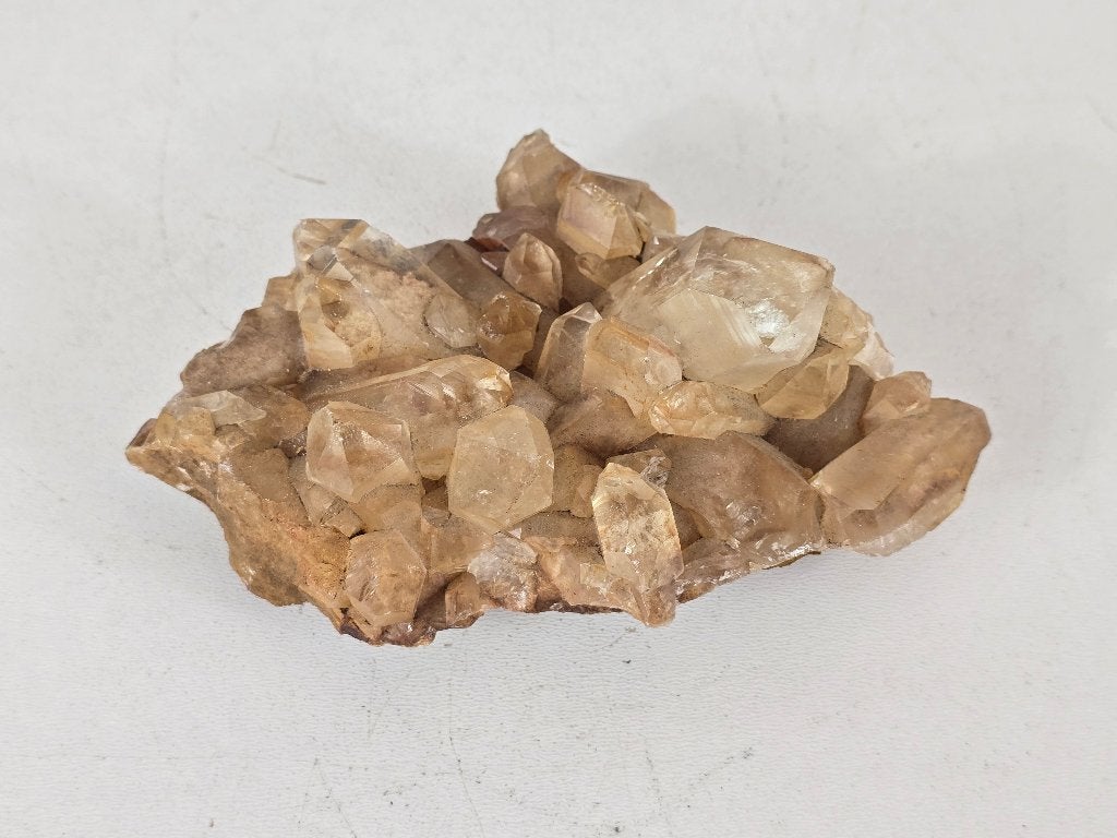 Kundalini Citrine kristal op matrix, Congo, 500 gram, Ophalen of Verzenden, Mineraal
