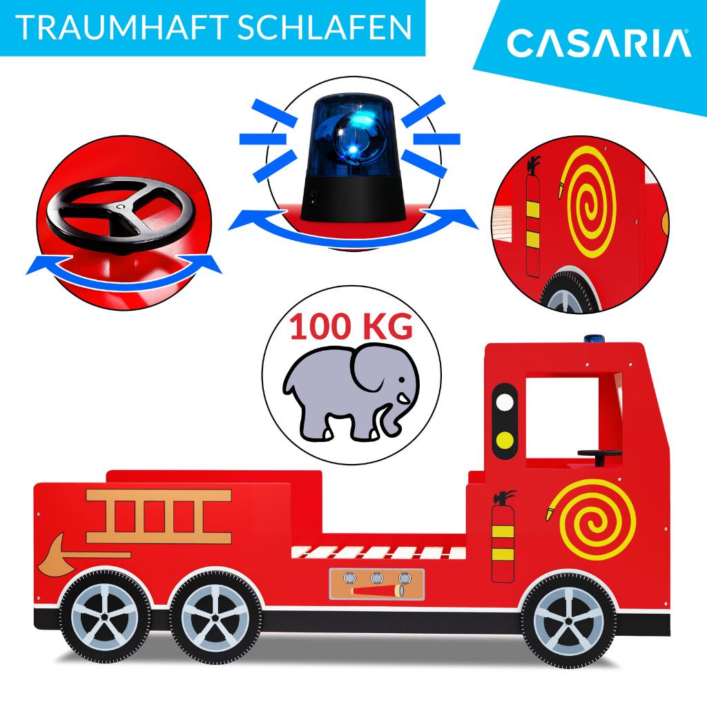 Brandweerbed autobed brandweerauto brandweer GRATIS BEZORGD!, Kinderen en Baby's, Kinderkamer | Bedden, 85 tot 100 cm, Verzenden