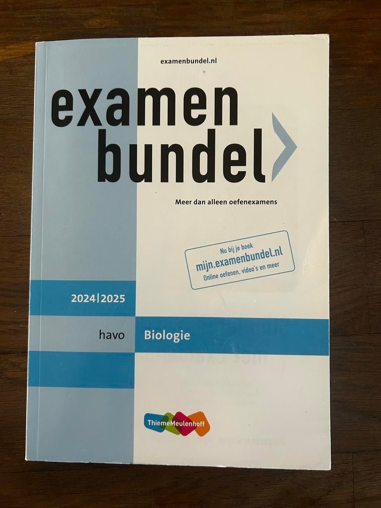 Examenbundel Biologie HAVO 2024/2025, Ophalen of Verzenden, Zo goed als nieuw, HAVO, Biologie