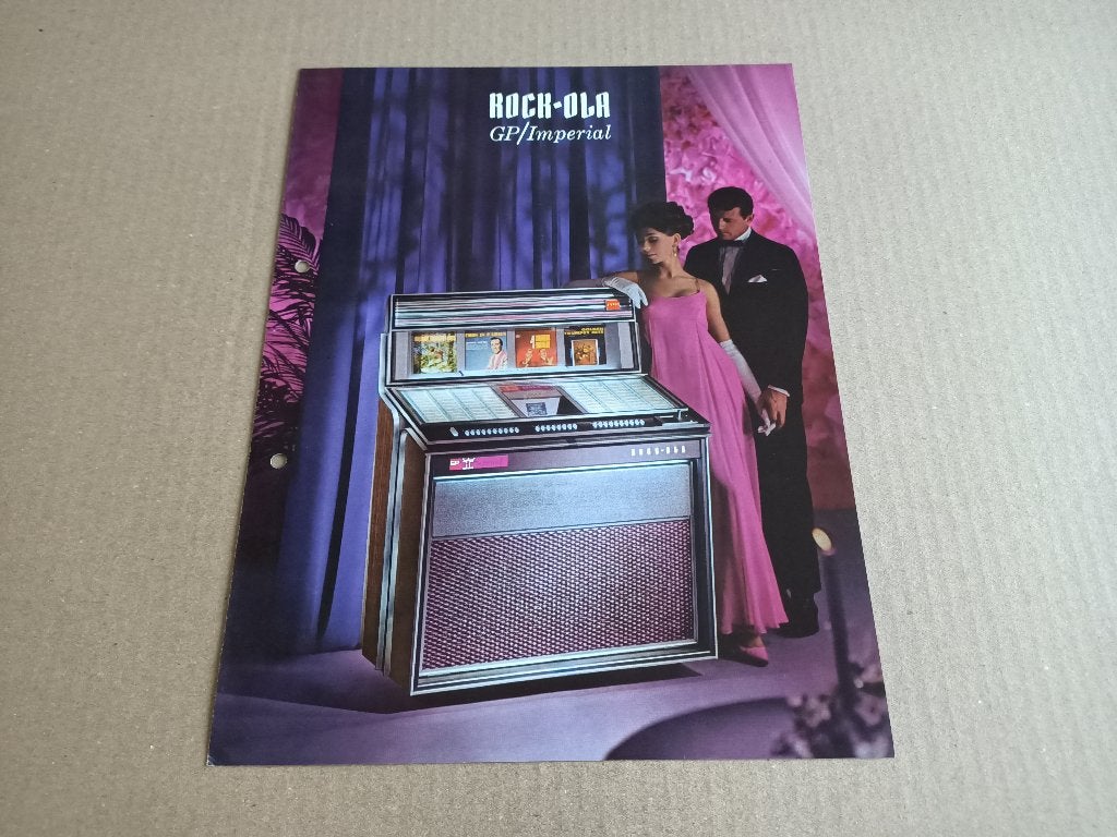Folder: Rock-ola 433GP (1966) jukebox, Verzenden, Gebruikt, 1950 tot 1960, Seeburg