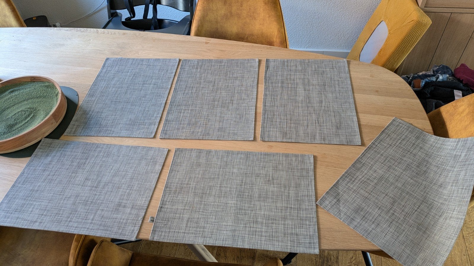 Set van 6 placemats - Bois Le Duc, Ophalen of Verzenden, Grijs, Overige materialen, Overige merken