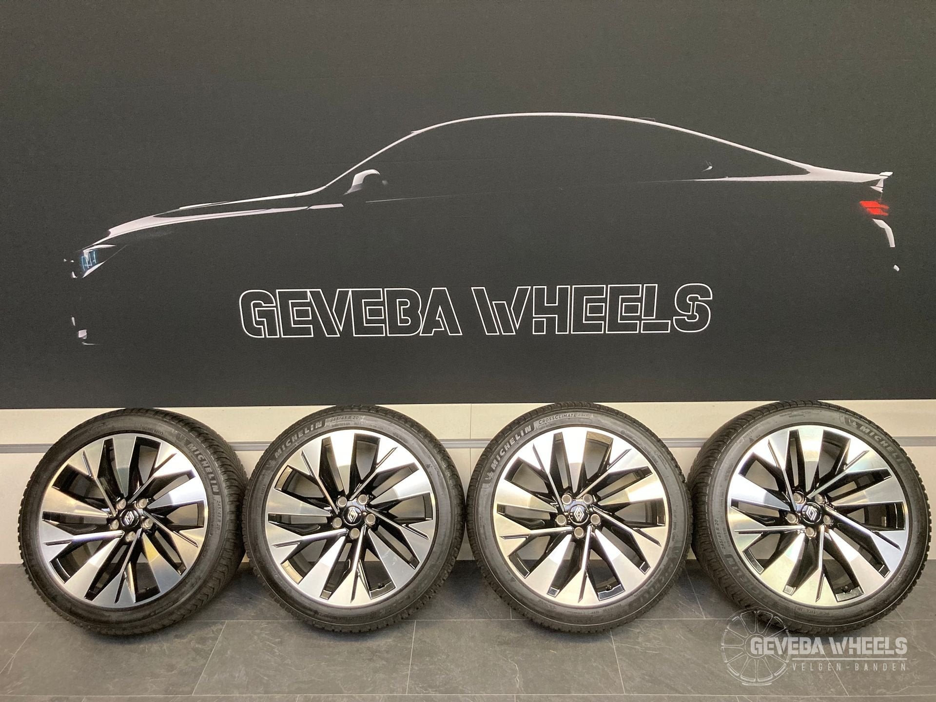 20” originele Renault Rafale velgen + allseason banden 5x114, Auto-onderdelen, Banden en Velgen, -, -, Banden en Velgen, Ophalen of Verzenden