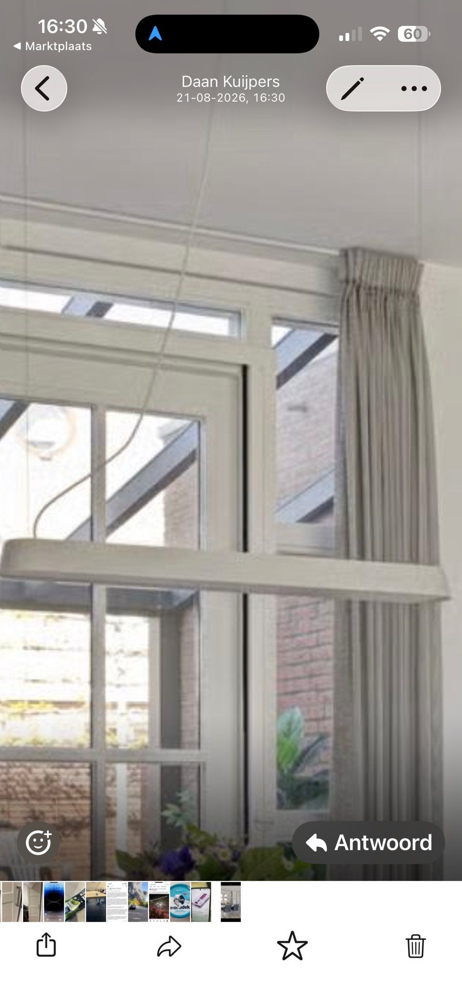 Muuto eettafellamp - Modern design, Ophalen, Zo goed als nieuw, Metaal, Overige fittingen