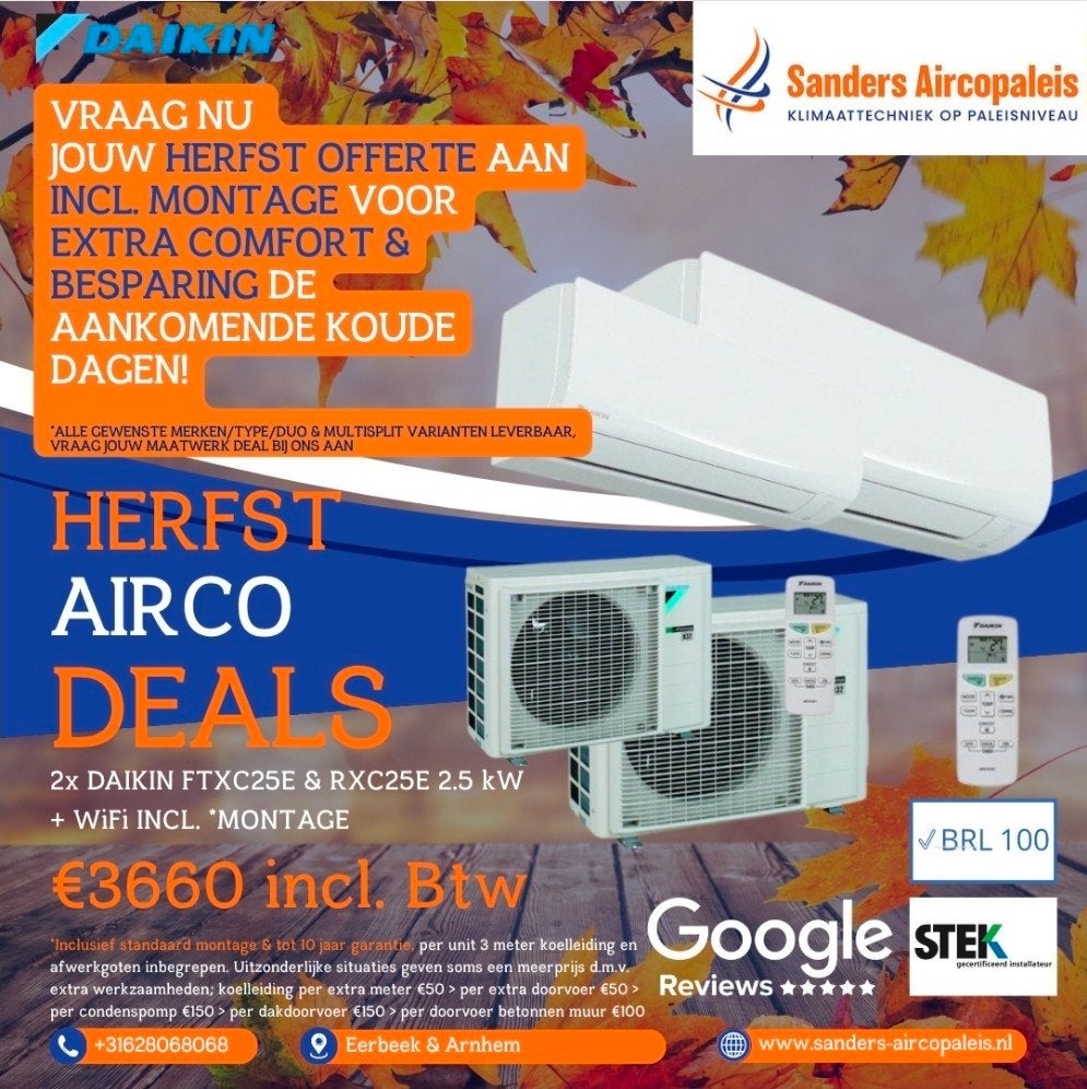 Airco systemen daikin mitsubishi lg montage binnen 2weken!, Ventileren, Nieuw, 3 snelheden of meer, Ophalen of Verzenden