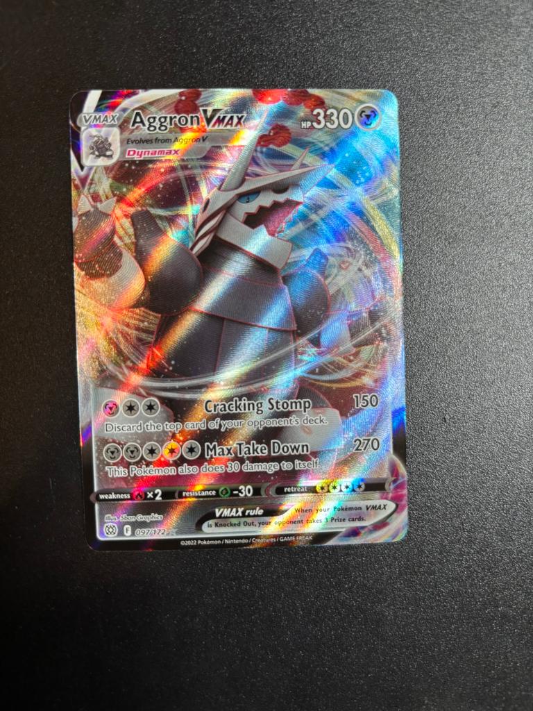 Aggron VMAX (BRS 097), Ophalen of Verzenden, Zo goed als nieuw