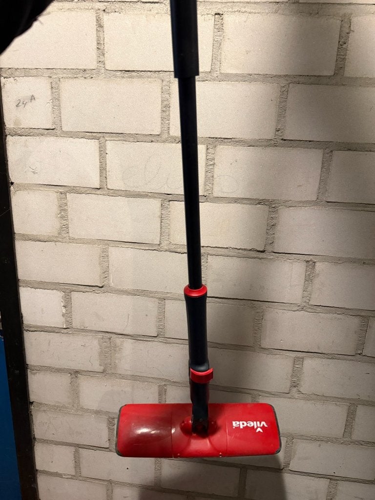 Vileda vloerwisser met steel, rood/zwart, Ophalen of Verzenden, Raamwisser of Trekker