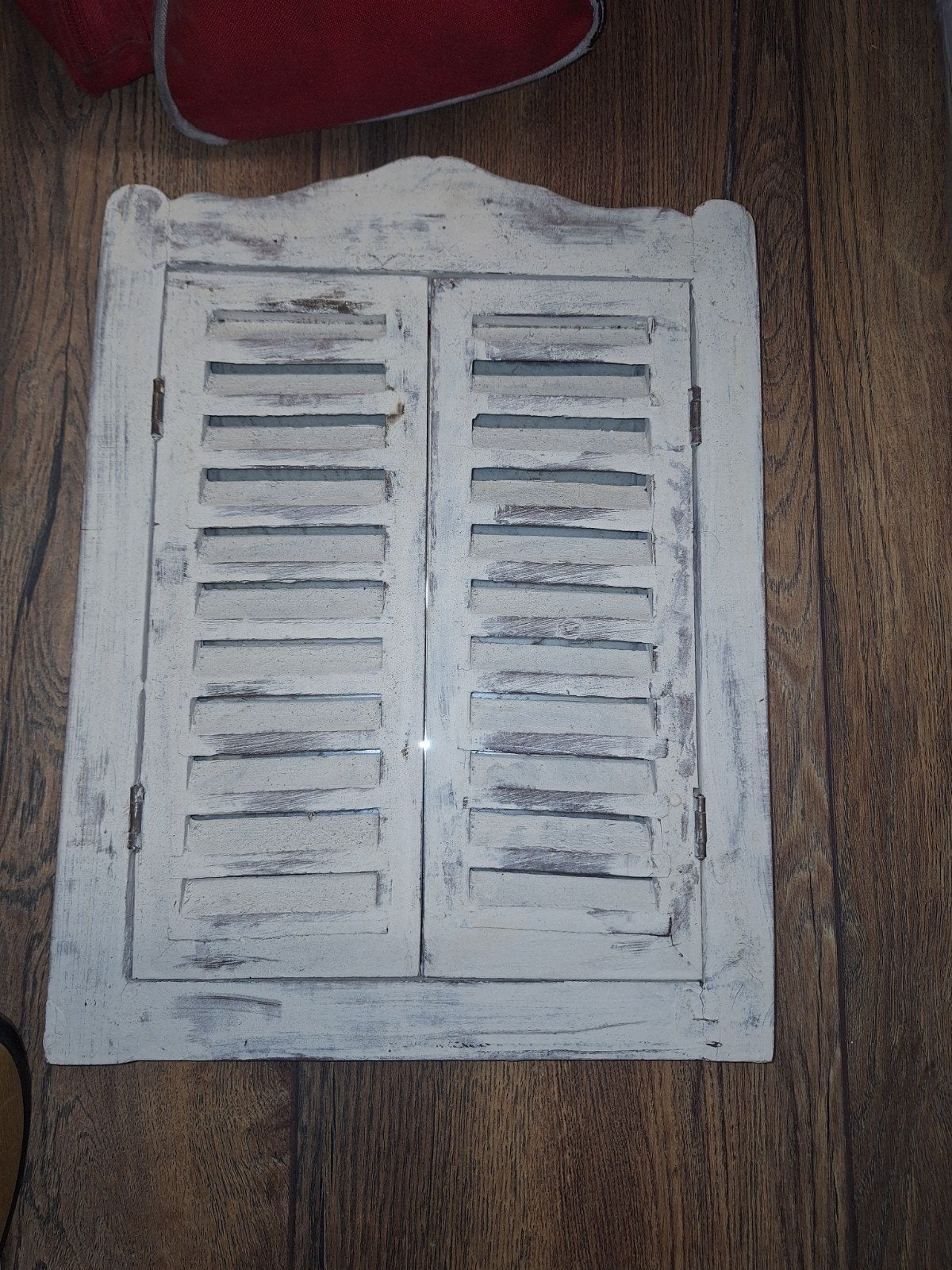 Decoratieve spiegel met luiken - Brocante stijl, Ophalen