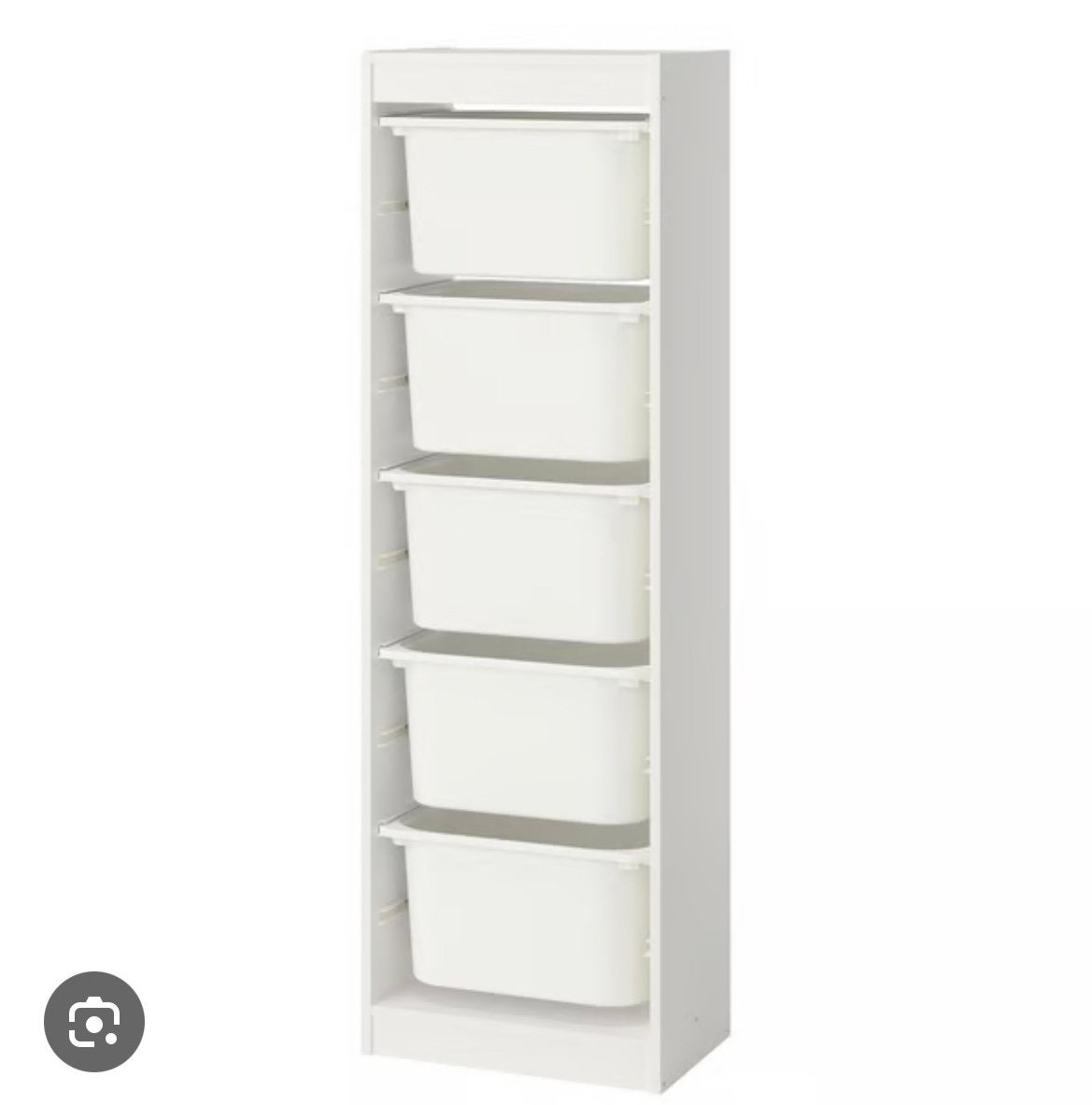 Trofast kast ikea   2x , incl. 10 bakken en deksels, Ophalen, Minder dan 50 cm, Zo goed als nieuw, Minder dan 40 cm