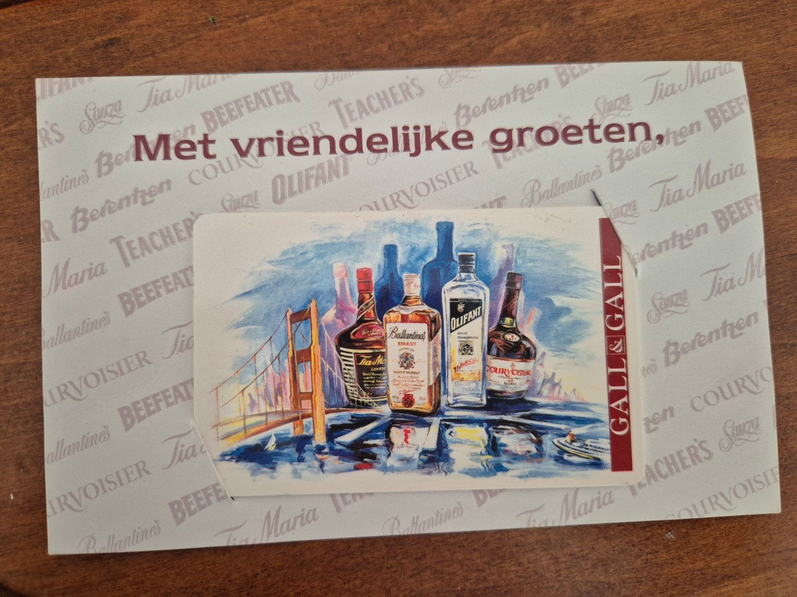 PTT Telefoonkaart Gall & Gall 2 x nieuw, Verzamelen, Ophalen of Verzenden, Nederland
