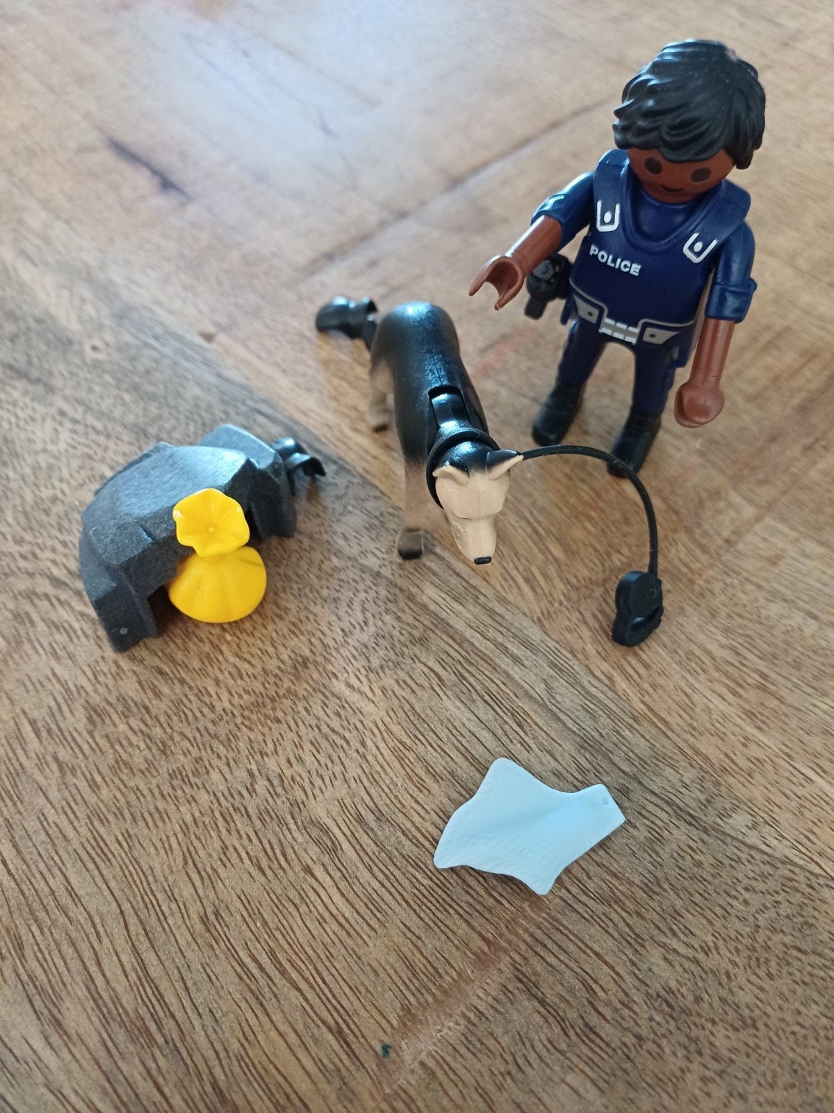 Playmobil Politieagent met hond en accessoires, Gebruikt, Complete set, Ophalen of Verzenden, City action