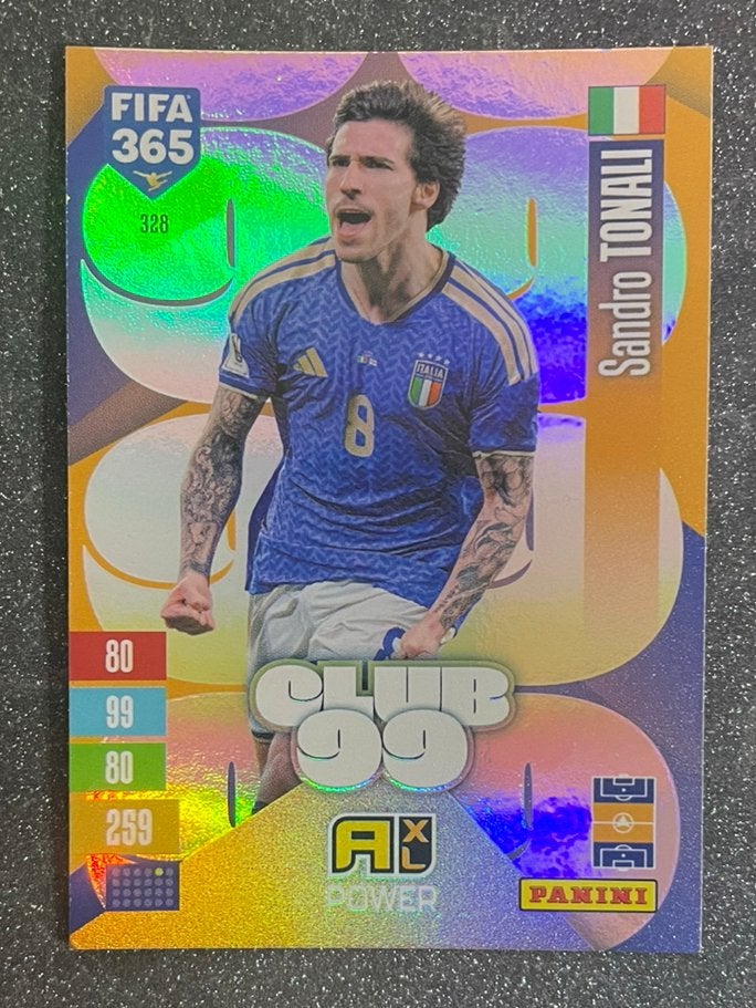 Panini Fifa365 2027    CLUB 99    SANDRO TONALI    ITALIA, Verzenden, Zo goed als nieuw, Plaatje