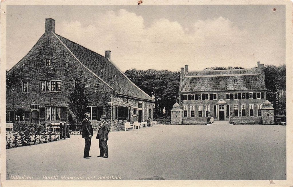 703-367-019 Uithuizen Burcht Menkema met Schathuis, Verzenden, Voor 1920, Groningen