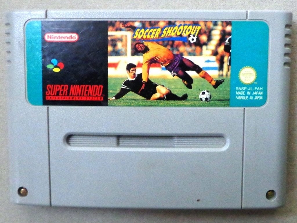 Soccer Shootout voor de Europese Super Nintendo, Gebruikt, 2 spelers, Ophalen of Verzenden, Vanaf 3 jaar