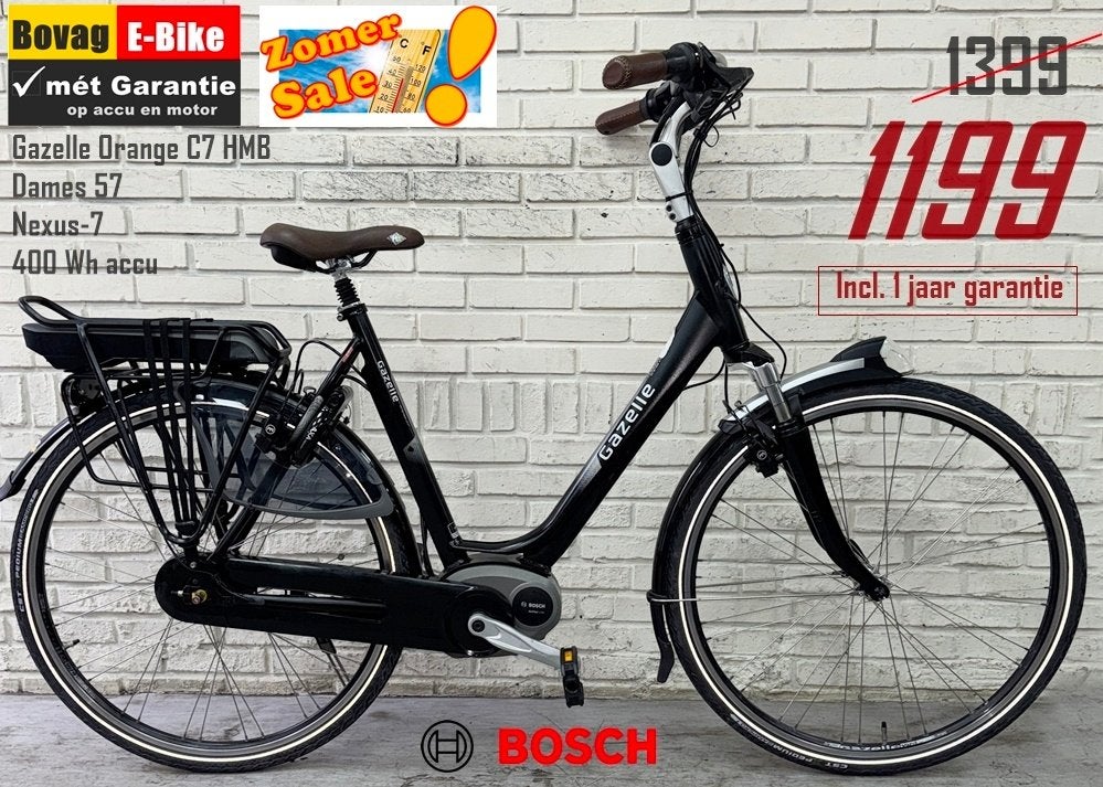 Vandaag SUPERSALE Zgan !! Gazelle E-Bike mét Garantie