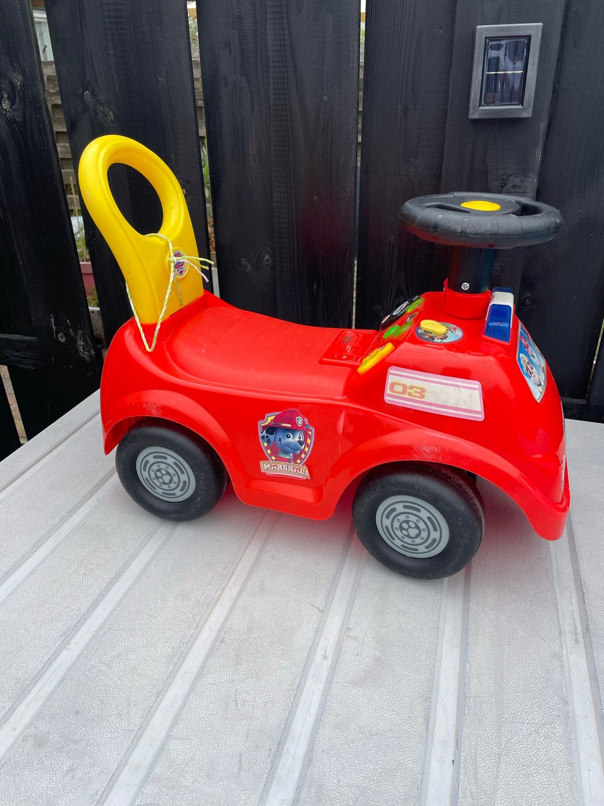 Paw Patrol loopauto brandweerwagen, Kinderen en Baby's, Speelgoed | Speelgoedvoertuigen, Ophalen, Gebruikt