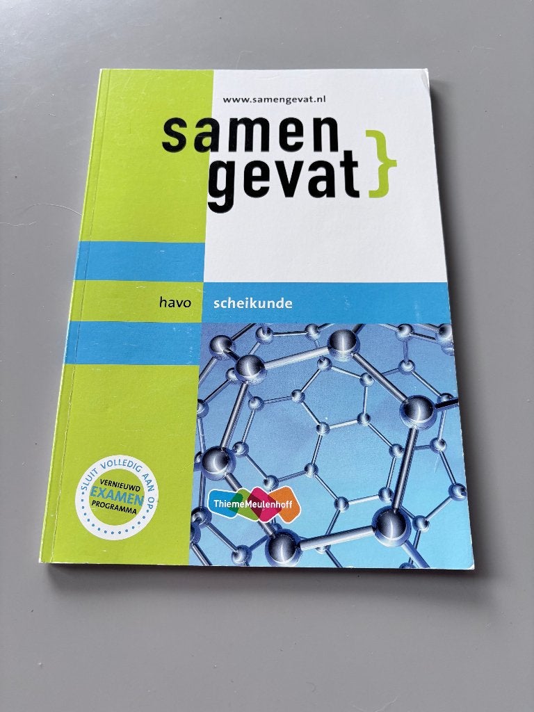 Samengevat Scheikunde Havo - Nieuw, Boeken, Schoolboeken, Scheikunde, Ophalen of Verzenden, Noordhoff Uitgevers, HAVO