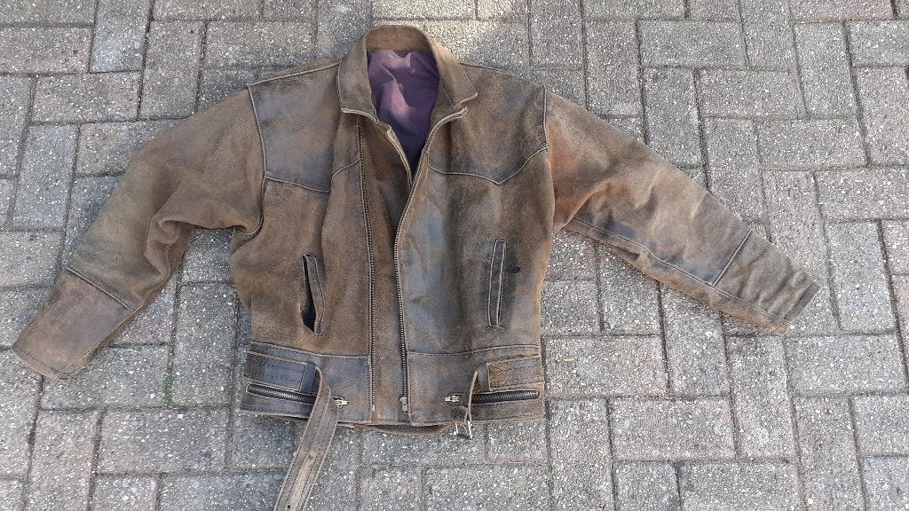 Leren jas vintage, Ophalen of Verzenden, Tweedehands, Heren, Jas | leer