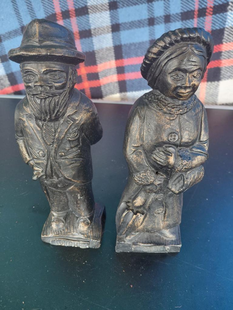 Abraham en Sara bronslook 25 cm, Antiek en Kunst, Antiek | Tin, Ophalen of Verzenden