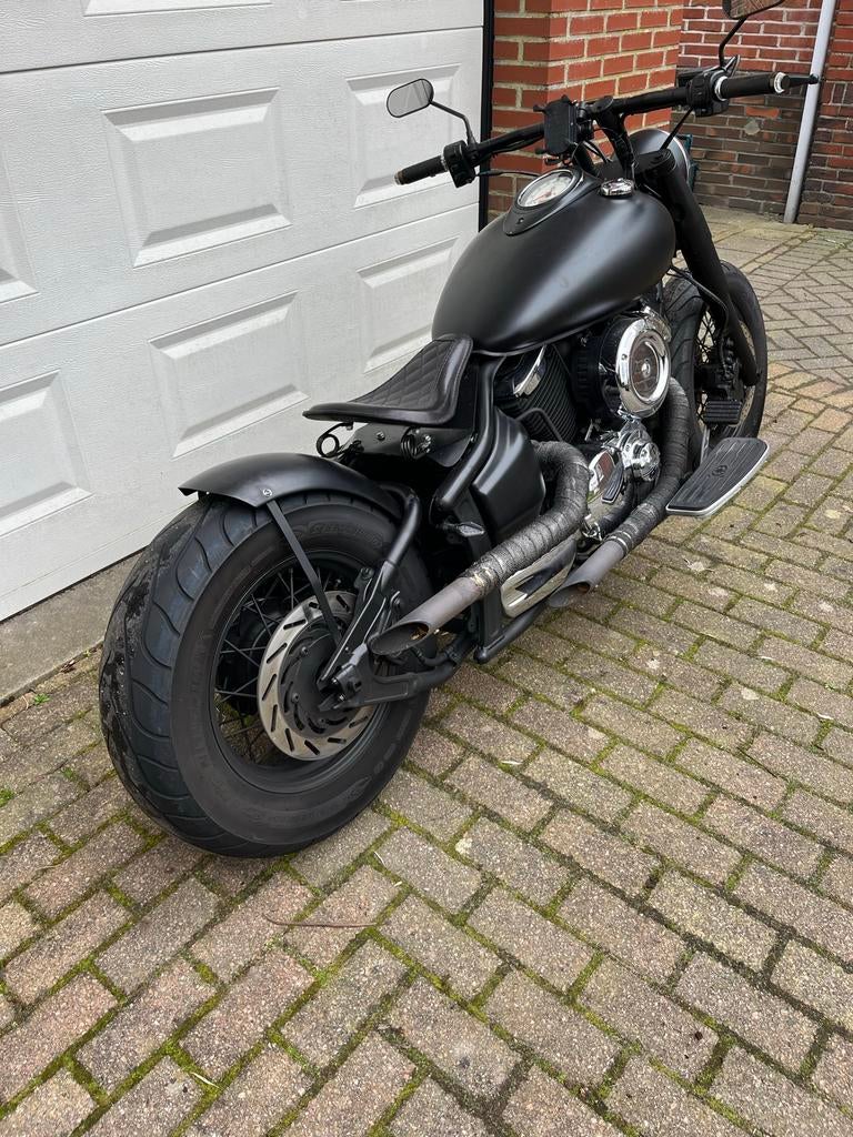 Yamaha Dragstar 1100 Bobber - Unieke Custom Build (2000), Motoren, Cardan-aandrijving, 2 cilinders, Gebruikt, Particulier