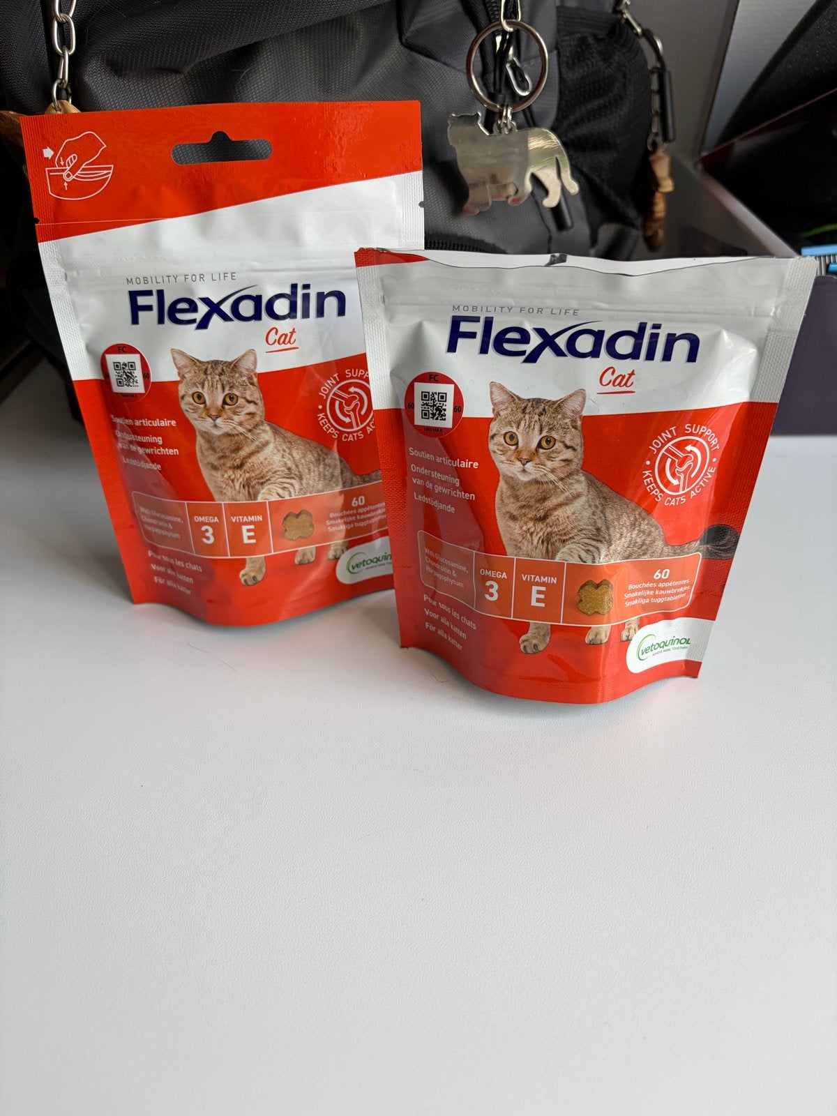 Flexadin cat, Ophalen