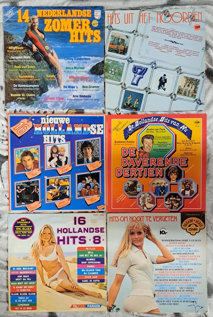 6x LP Piratenhits - Nederlandstalige Hits Vinyl Collectie, Ophalen of Verzenden, Gebruikt, 12 inch, Levenslied of Smartlap