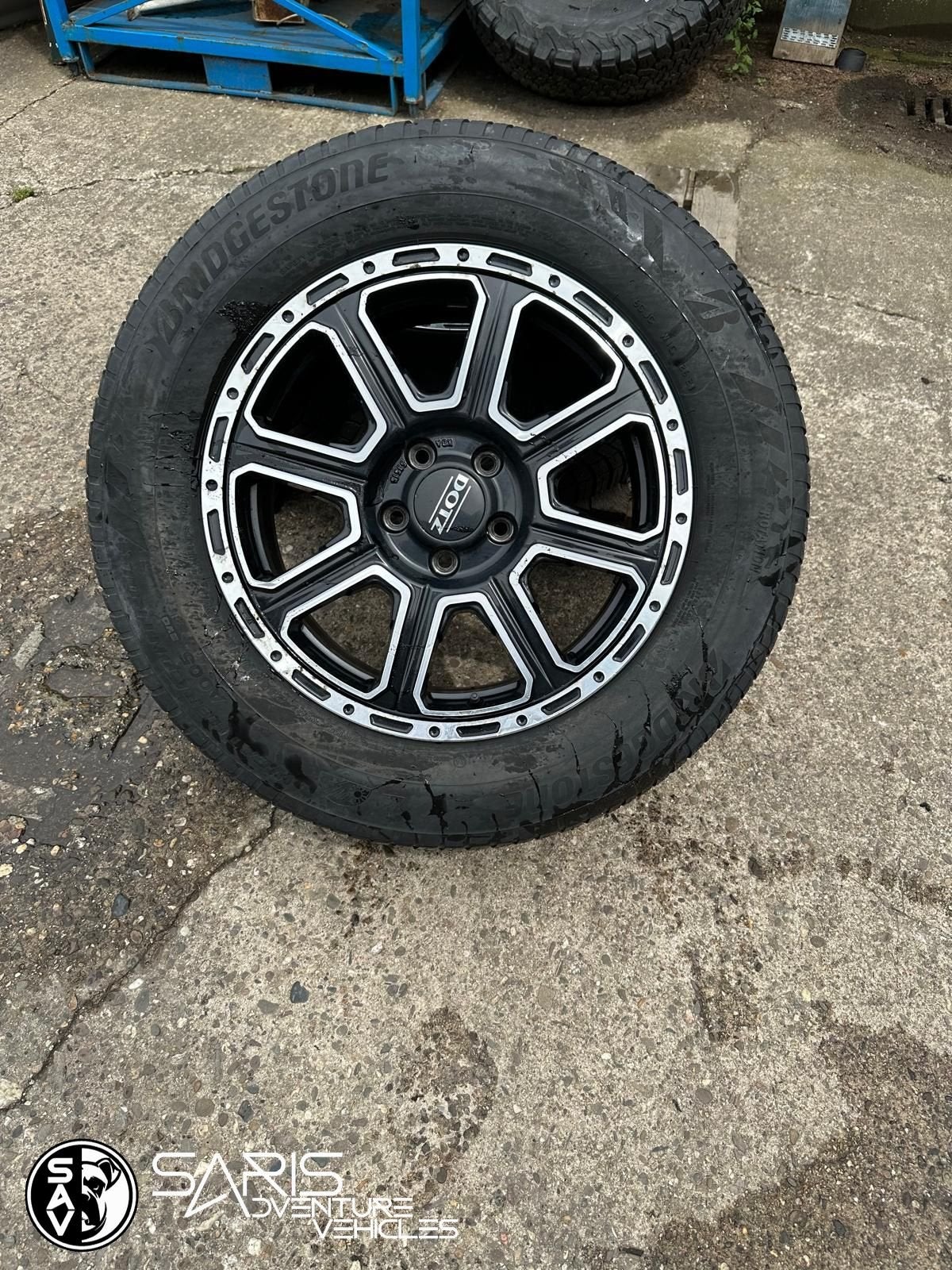 Set 18" LM wielen VW Amarok met Bridgestone All Season bande, Gebruikt, -, -, Banden en Velgen