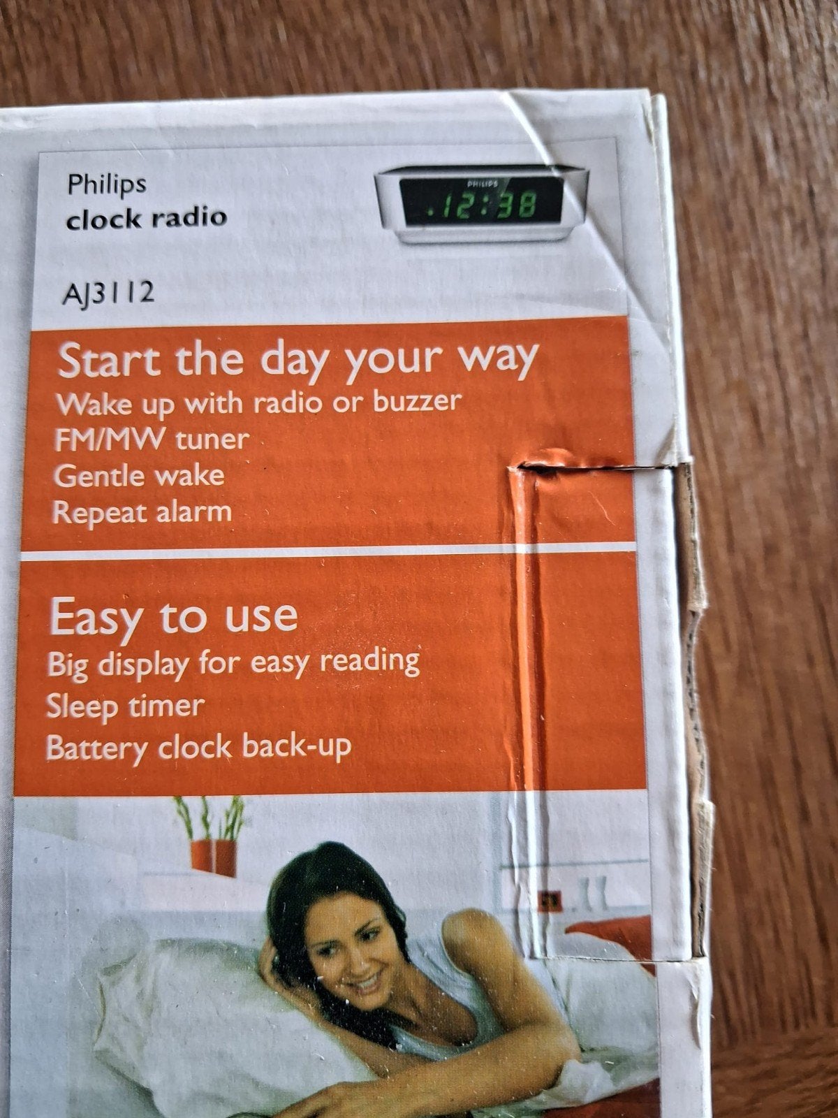 Philips AJ3112 Wekkerradio - Nieuw in doos, Audio, Tv en Foto, Ophalen of Verzenden, Nieuw, Radio