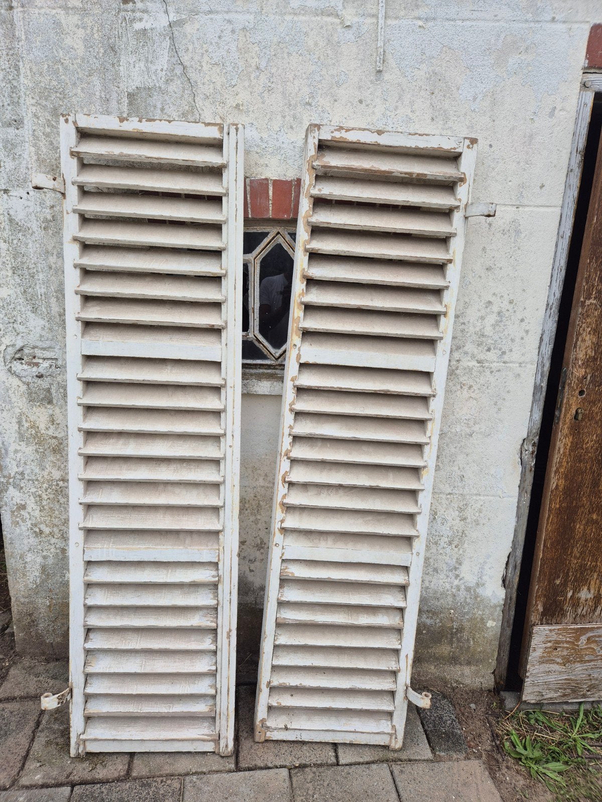 brocante raamluiken, Ophalen, Gebruikt