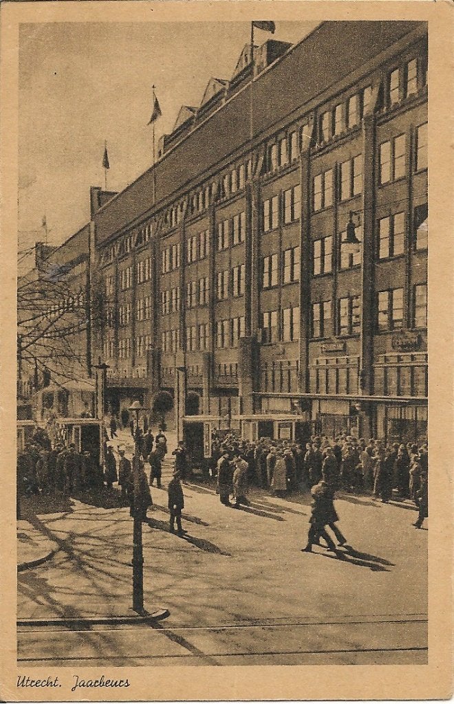 Oude ansichtkaart Utrecht Jaarbeurs 1949, Verzamelen, Ophalen of Verzenden, 1940 tot 1960, Gelopen, Utrecht