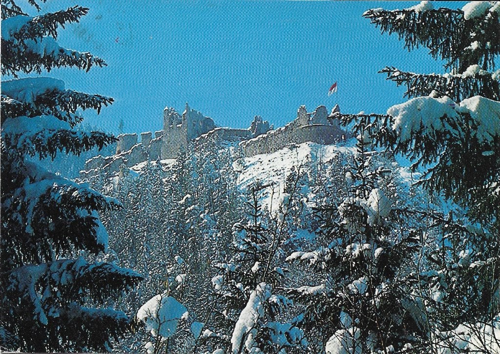 Ansichtkaart  	Reutte (Oostenrijk)	Burgruïne Ernberg, Verzenden, 1980 tot heden, Gelopen, Oostenrijk