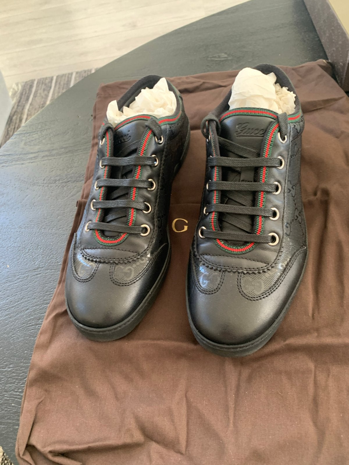 Gucci sneakers zwart - Maat 35.5, Zwart, Nieuw, Ophalen of Verzenden, Sneakers of Gympen