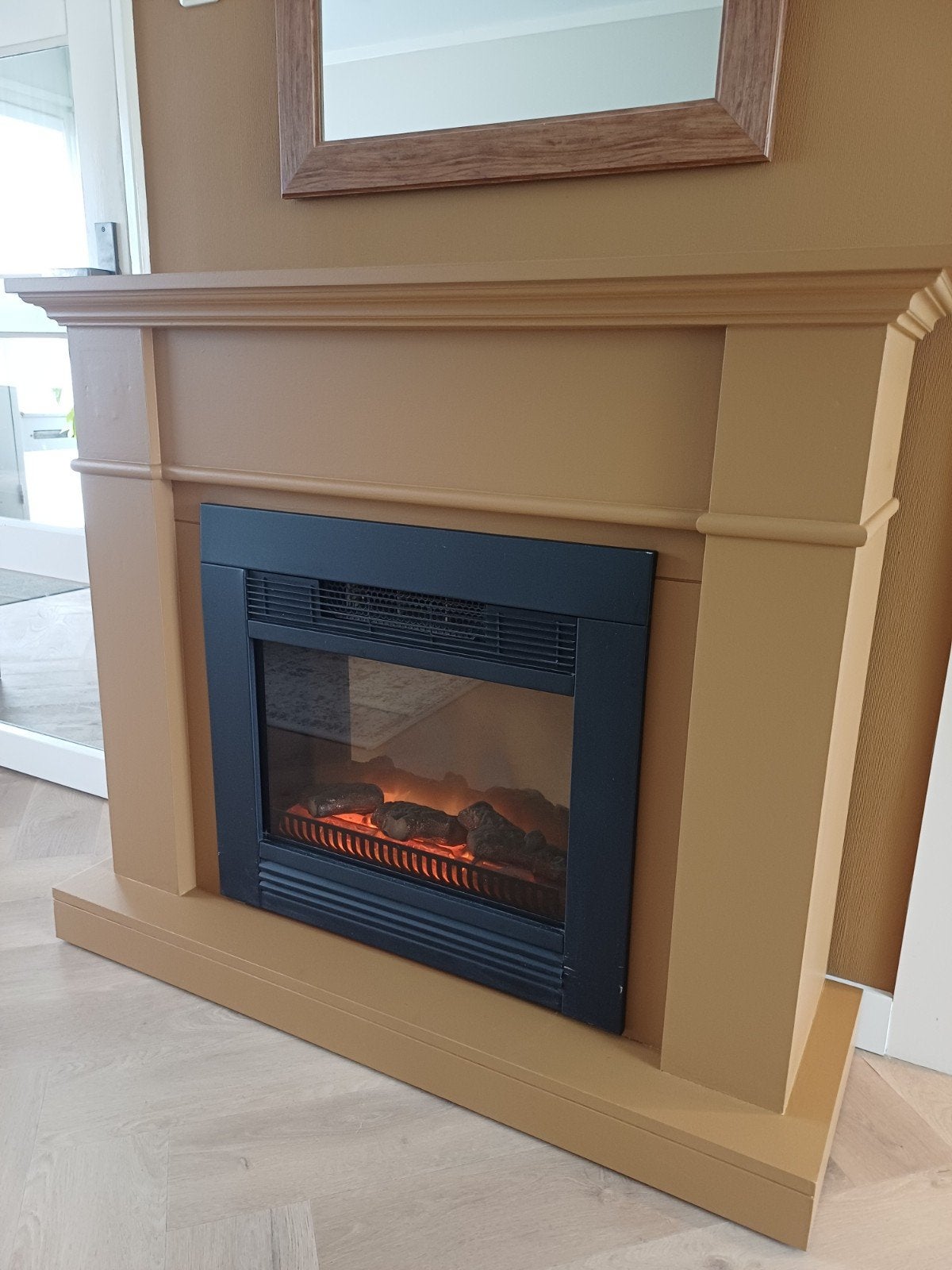 Sierhaard elektrisch met haardombouw, Huis en Inrichting, Ophalen of Verzenden, Vrijstaande haard, Elektrische haard