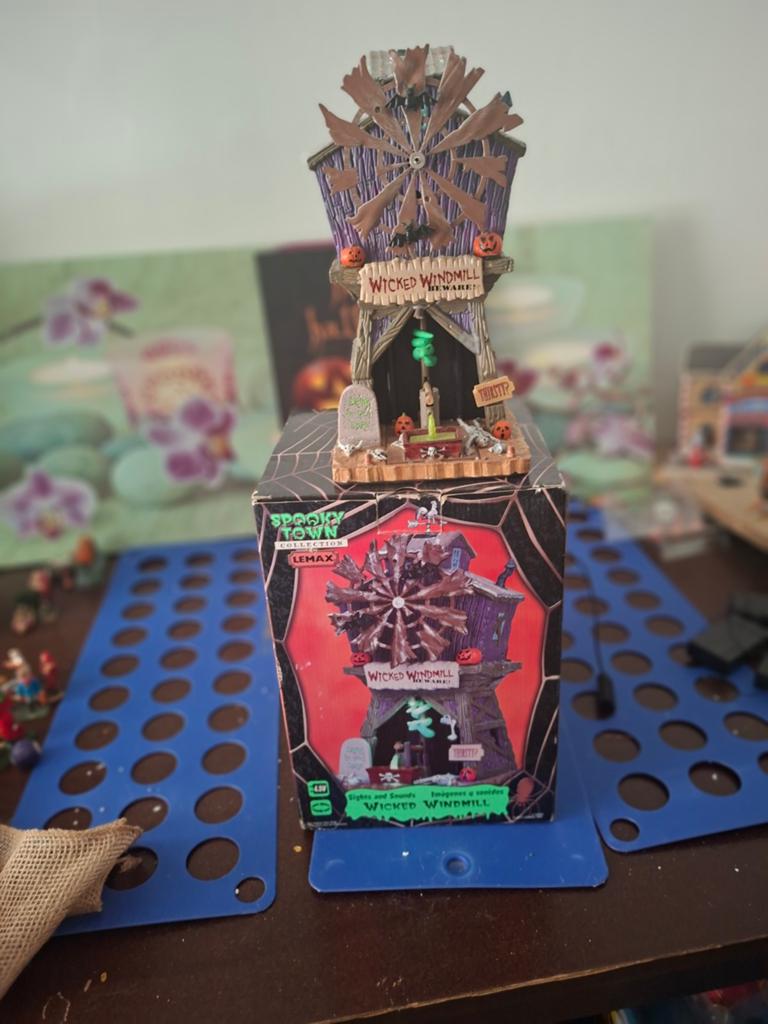 Lemax Spooky Town Wicked Windmill - Werkend, Ophalen of Verzenden, Gebruikt