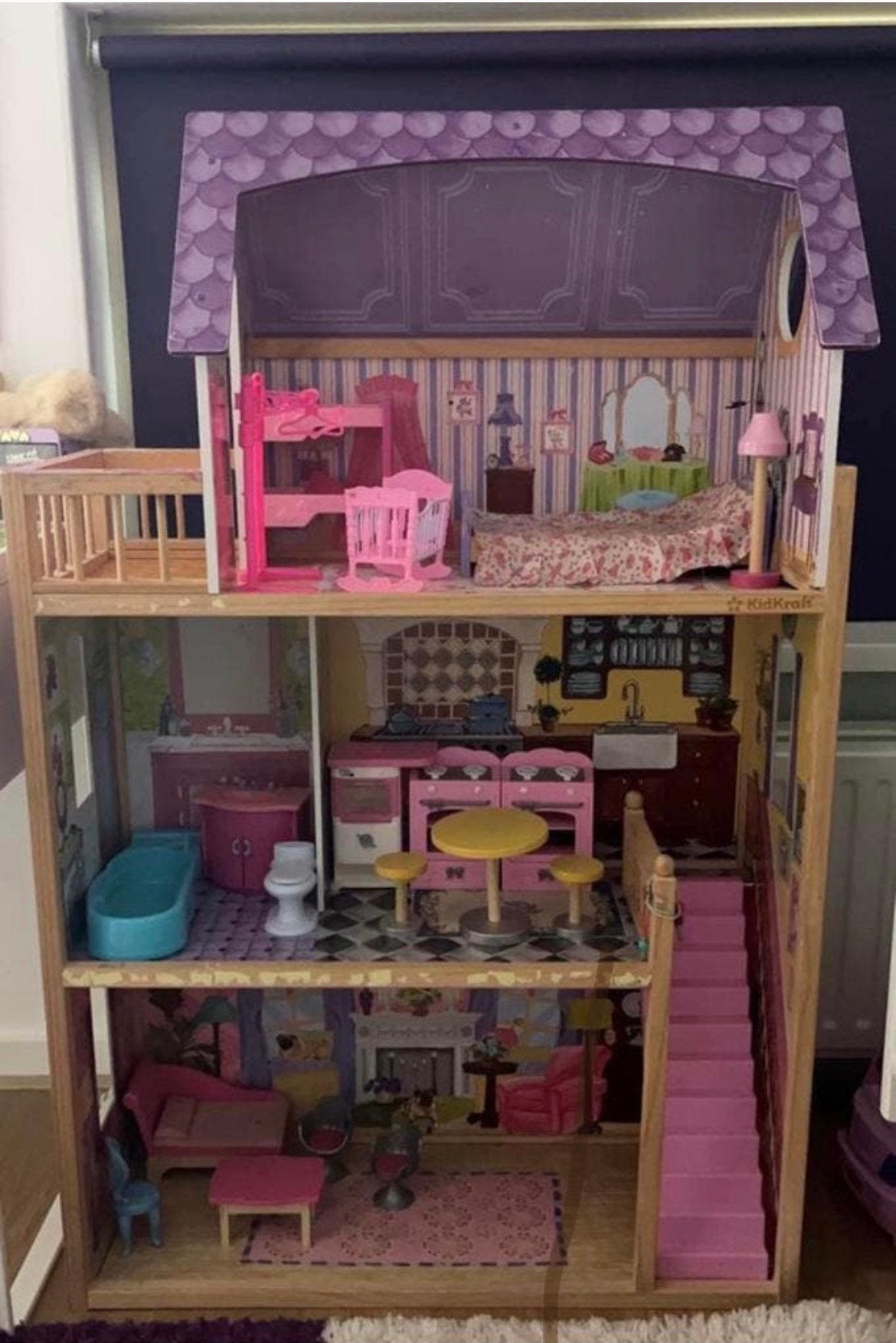 KidKraft Kayla poppenhuis, Ophalen, Zo goed als nieuw, Poppenhuis