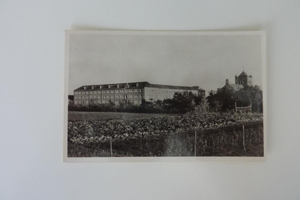 Missiehuis St. Willibrord Deurne Voorzijde met Kapel 1955, Ophalen of Verzenden, 1940 tot 1960, Gelopen, Noord-Brabant