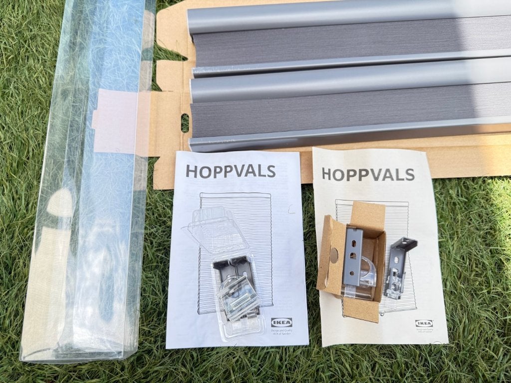 IKEA HOPPVALS Plisségordijn, dubbel, grijs, 140x210cm 2 st., 210 cm, Isolerend, Ophalen of Verzenden, Zo goed als nieuw