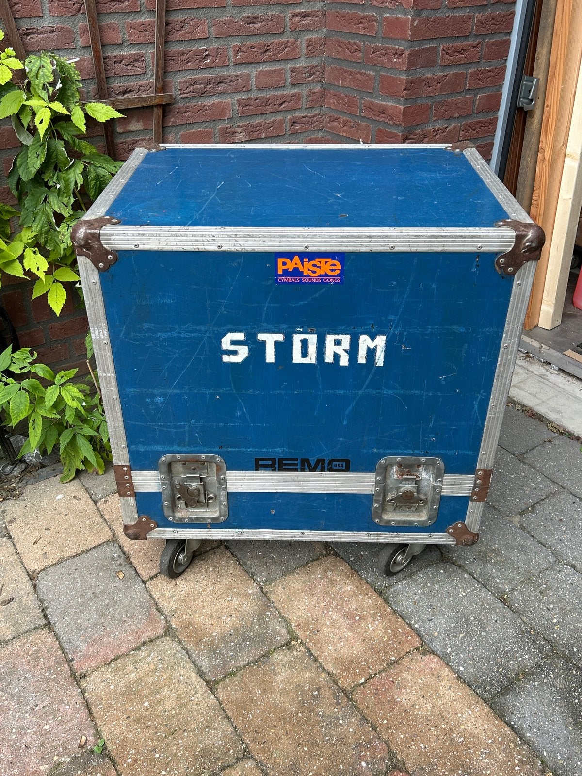 Robuuste Flightcase met Wielen - Blauw (1 sluiting defect), Ophalen, Gebruikt, Overige merken