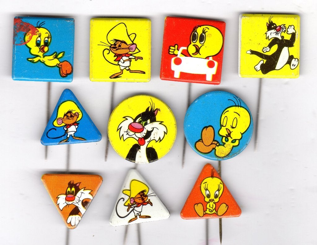 10 speldjes LOONEY TUNES STRIPS (A2), Verzamelen, Speldjes, Pins en Buttons, Ophalen of Verzenden, Gebruikt, Overige onderwerpen