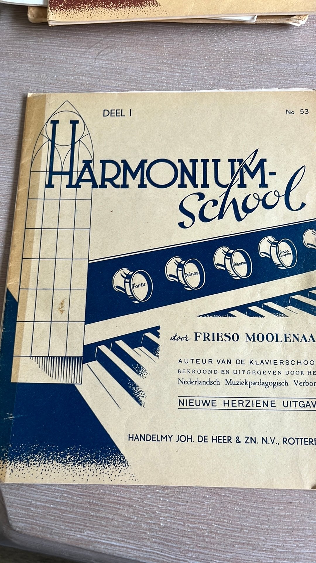 Bladmuziek harmonium school deel 1, Boeken, Ophalen of Verzenden, Gelezen, Instrument
