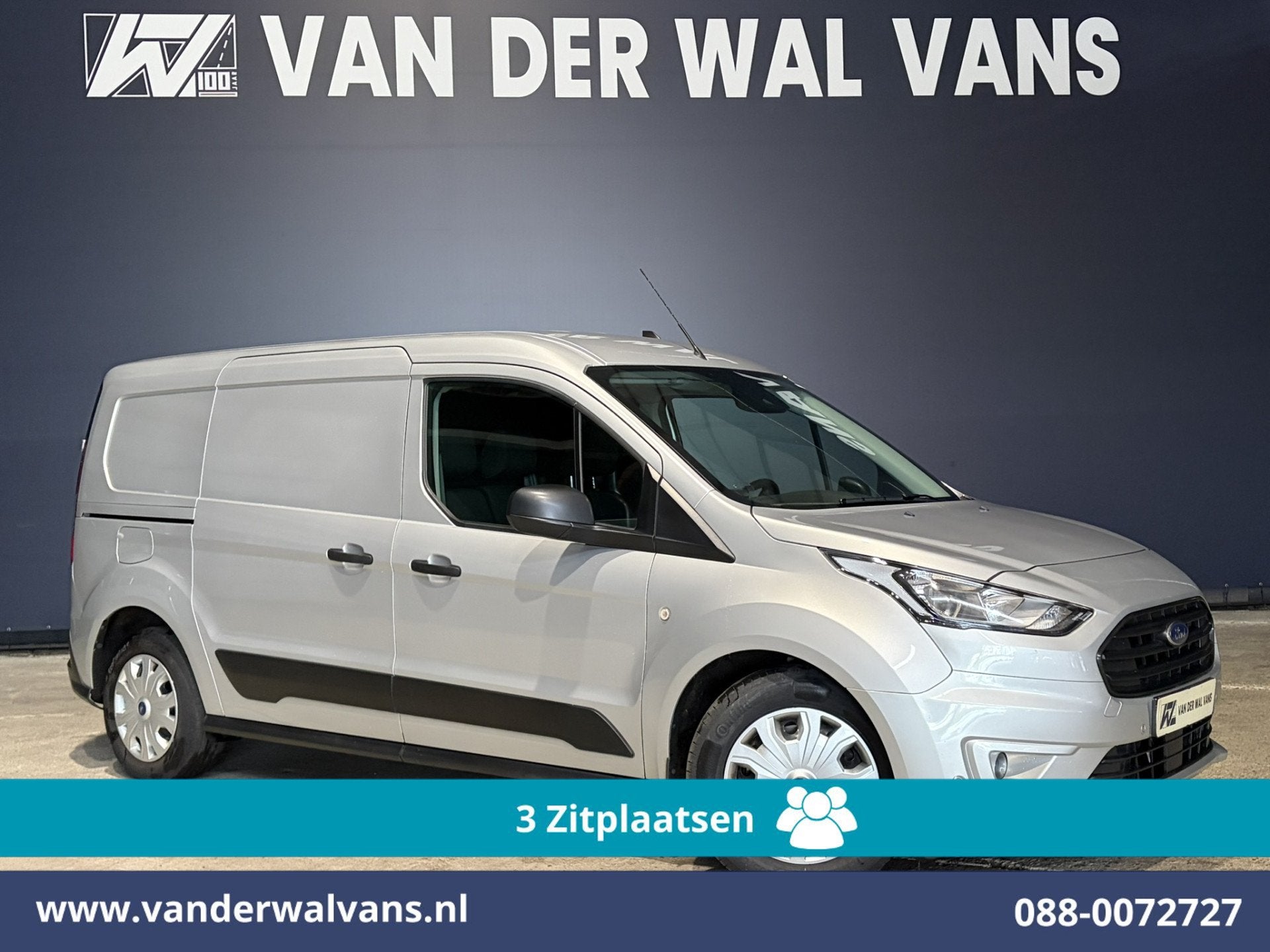 Ford Transit Connect 1.5 EcoBlue 100pk L2H1 Euro6 Airco | 3-