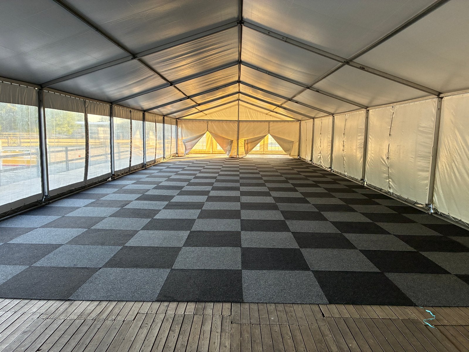 Tapijttegels formaat 100x100cm! HEUGA, Huis en Inrichting, Ophalen, Gebruikt, 75 m² of meer, Tapijttegels