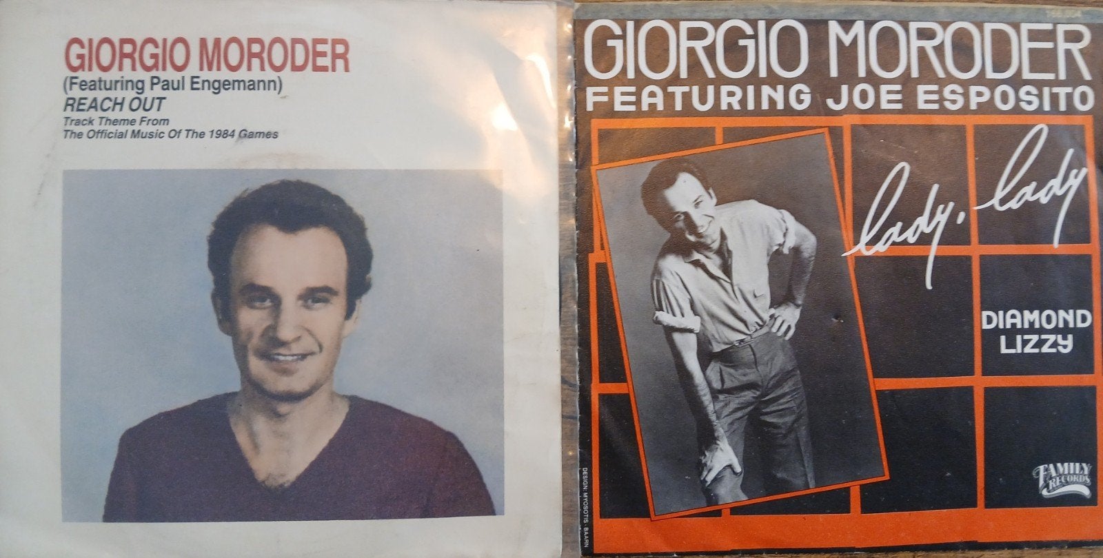 Giorgio Moroder-2x7", Gebruikt, 7 inch, Ophalen of Verzenden, Pop