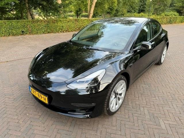Tesla Model 3 Premium Long Range AWD 78,8kWh SOH 91,4/Fabrie, Auto's, Automaat, Gebruikt, Zwart, Origineel Nederlands